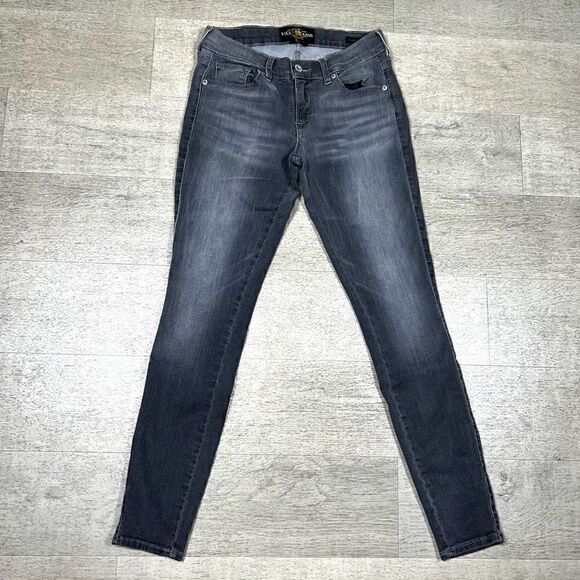 Lucky Brand Charlie Legging Jean in Gray, Intentional Fading, Women’s 2 - Picture 2 of 10